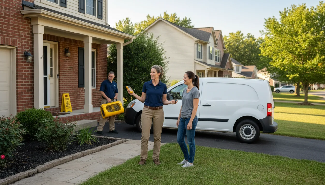 Residential water damage restoration in Woodbine, NJ